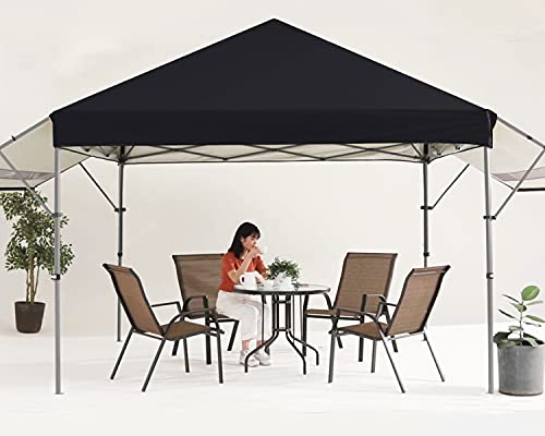 MasterCanopy 3x5M Pop-up Gazebo Canopy Tent with Double Awnings Black