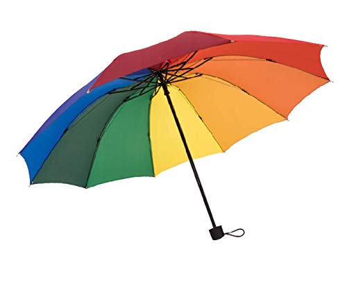 punda Compact Travel Umbrella - Windproof, Reinforced Canopy, Ergonomic Handle,Rainbow Color 10 RibÃƒÆ’Ã†â€™Ãƒâ€šÃ‚Â¯ÃƒÆ’Ã¢â‚¬Å¡Ãƒâ€šÃ‚Â¼ÃƒÆ’Ã¢â‚¬Â¦ÃƒÂ¢Ã¢â€šÂ¬Ã¢â€žÂ¢Collapsible, Compact and Durable, Lightweight and Cute Travel Umbrella