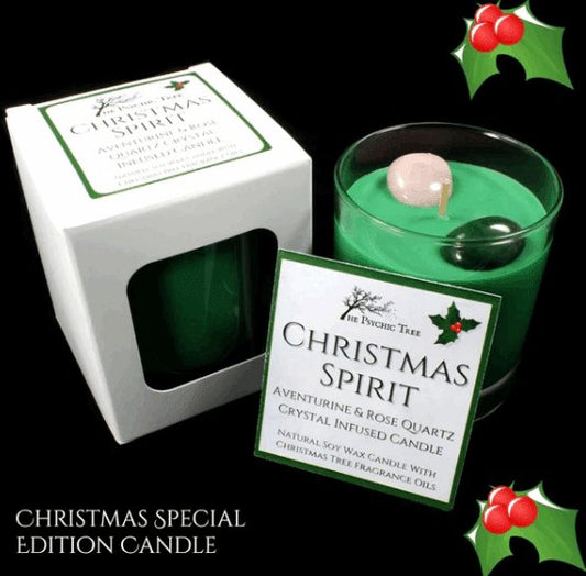 The Psychic Tree - Christmas Spirit - Crystal Infused Scented Candle