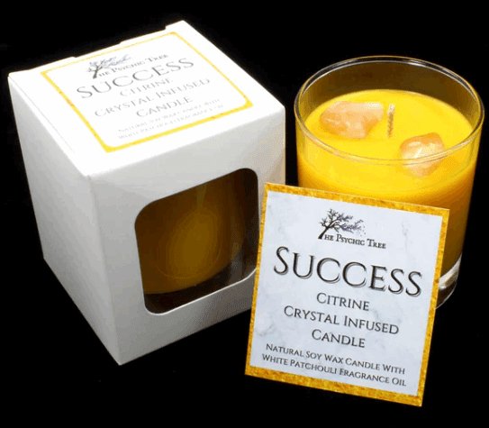 The Psychic Tree - Success - Crystal Infused Scented Candle