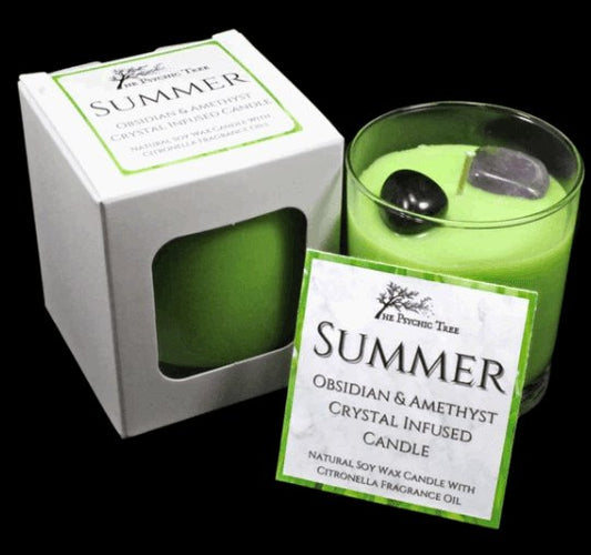 The Psychic Tree - Summer - Crystal Infused Scented Candle