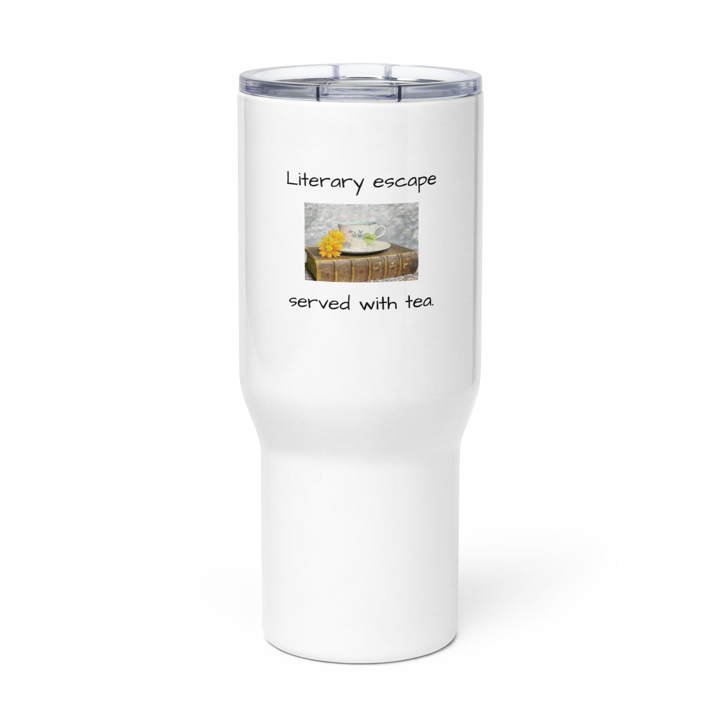 Travel mug with a handle - Literary Escape